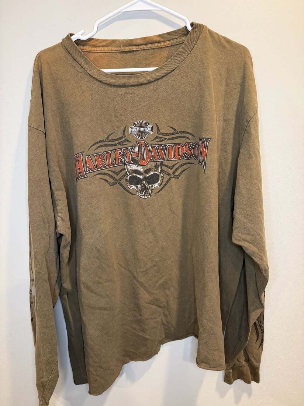 Vintage Harley Davidson 1997 Biloxi Mississippi Coast I-10 Long Sleeve Shirt XL